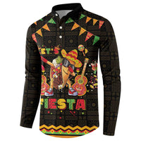 Mexico Cinco De Mayo Button Sweatshirt Let's Fiesta Dabbing Taco