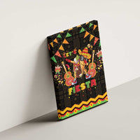 Mexico Cinco De Mayo Canvas Wall Art Let's Fiesta Dabbing Taco