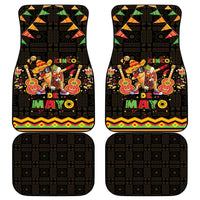 Mexico Cinco De Mayo Car Mats Let's Fiesta Dabbing Taco