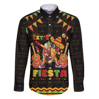 Mexico Cinco De Mayo Family Matching Long Sleeve Bodycon Dress and Hawaiian Shirt Let's Fiesta Dabbing Taco