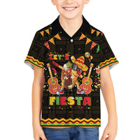 Mexico Cinco De Mayo Family Matching Off The Shoulder Long Sleeve Dress and Hawaiian Shirt Let's Fiesta Dabbing Taco