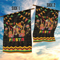 Mexico Cinco De Mayo Garden Flag Let's Fiesta Dabbing Taco