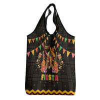 Mexico Cinco De Mayo Grocery Bag Let's Fiesta Dabbing Taco