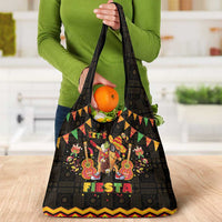 Mexico Cinco De Mayo Grocery Bag Let's Fiesta Dabbing Taco