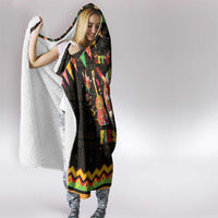 Mexico Cinco De Mayo Hooded Blanket Let's Fiesta Dabbing Taco