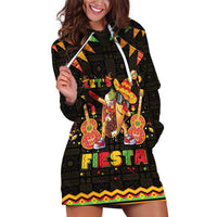 Mexico Cinco De Mayo Hoodie Dress Let's Fiesta Dabbing Taco