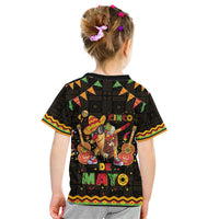 Mexico Cinco De Mayo Kid T Shirt Let's Fiesta Dabbing Taco