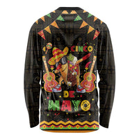 Mexico Cinco De Mayo Long Sleeve Shirt Let's Fiesta Dabbing Taco
