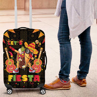 Mexico Cinco De Mayo Luggage Cover Let's Fiesta Dabbing Taco