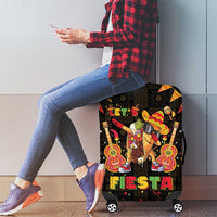 Mexico Cinco De Mayo Luggage Cover Let's Fiesta Dabbing Taco