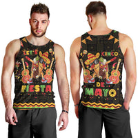 Mexico Cinco De Mayo Men Tank Top Let's Fiesta Dabbing Taco