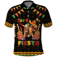 Mexico Cinco De Mayo Polo Shirt Let's Fiesta Dabbing Taco