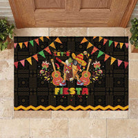 Mexico Cinco De Mayo Rubber Doormat Let's Fiesta Dabbing Taco