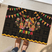 Mexico Cinco De Mayo Rubber Doormat Let's Fiesta Dabbing Taco