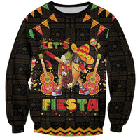 Mexico Cinco De Mayo Sweatshirt Let's Fiesta Dabbing Taco