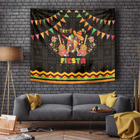 Mexico Cinco De Mayo Tapestry Let's Fiesta Dabbing Taco