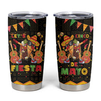 Mexico Cinco De Mayo Tumbler Cup Let's Fiesta Dabbing Taco
