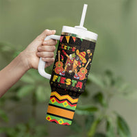 Mexico Cinco De Mayo Tumbler With Handle Let's Fiesta Dabbing Taco
