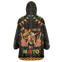 Mexico Cinco De Mayo Wearable Blanket Hoodie Let's Fiesta Dabbing Taco