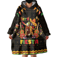Mexico Cinco De Mayo Wearable Blanket Hoodie Let's Fiesta Dabbing Taco