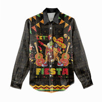 Mexico Cinco De Mayo Women Casual Shirt Let's Fiesta Dabbing Taco