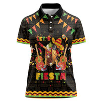 Mexico Cinco De Mayo Women Polo Shirt Let's Fiesta Dabbing Taco