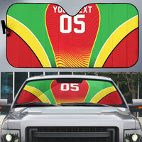 Custom Guyana 2026 Cricket Auto Sun Shade Come On Warriors
