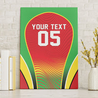 Custom Guyana 2026 Cricket Canvas Wall Art Come On Warriors