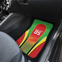 Custom Guyana 2026 Cricket Car Mats Come On Warriors