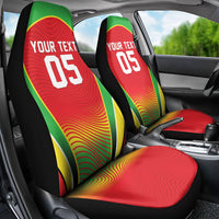 Custom Guyana 2026 Cricket Car Seat Cover Come On Warriors