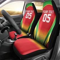 Custom Guyana 2026 Cricket Car Seat Cover Come On Warriors