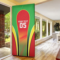 Custom Guyana 2026 Cricket Door Cover Come On Warriors