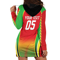 Custom Guyana 2026 Cricket Hoodie Dress Come On Warriors