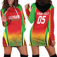 Custom Guyana 2026 Cricket Hoodie Dress Come On Warriors