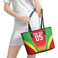 Custom Guyana 2026 Cricket Leather Tote Bag Come On Warriors