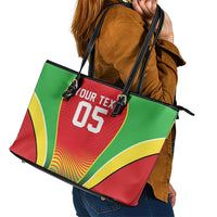Custom Guyana 2026 Cricket Leather Tote Bag Come On Warriors