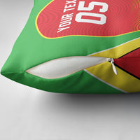 Custom Guyana 2026 Cricket Pillow Cover Come On Warriors
