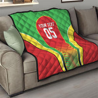 Custom Guyana 2026 Cricket Quilt Come On Warriors