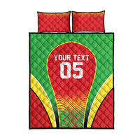 Custom Guyana 2026 Cricket Quilt Bed Set Come On Warriors