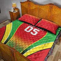 Custom Guyana 2026 Cricket Quilt Bed Set Come On Warriors