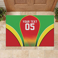 Custom Guyana 2026 Cricket Rubber Doormat Come On Warriors