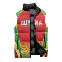 Custom Guyana 2026 Cricket Sleeveless Puffer Jacket Come On Warriors
