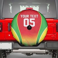 Custom Guyana 2026 Cricket Spare Tire Cover Come On Warriors