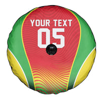 Custom Guyana 2026 Cricket Spare Tire Cover Come On Warriors