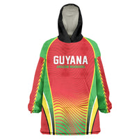 Custom Guyana 2026 Cricket Wearable Blanket Hoodie Come On Warriors