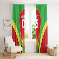 Custom Guyana 2026 Cricket Window Curtain Come On Warriors