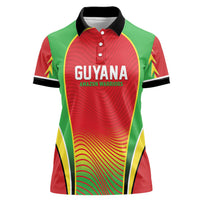 Custom Guyana 2026 Cricket Women Polo Shirt Come On Warriors