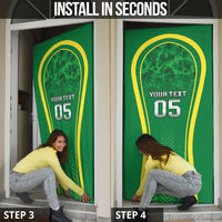 Custom Jamaica 2026 Cricket Door Cover Go Champions