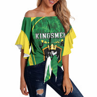Custom Jamaica 2026 Cricket Off Shoulder Wrap Waist Top Go Champions