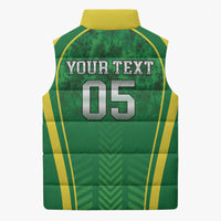 Custom Jamaica 2026 Cricket Sleeveless Puffer Jacket Go Champions